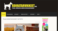 Desktop Screenshot of koiratarvikkeet.org