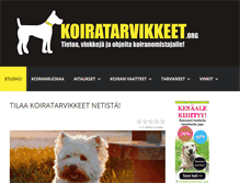 Tablet Screenshot of koiratarvikkeet.org